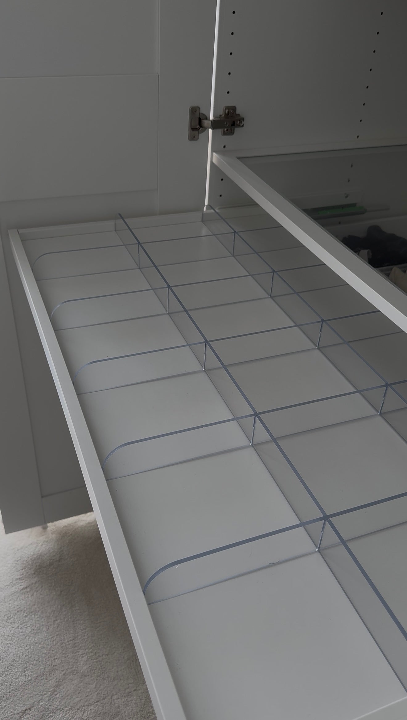 Trenner für Ikea Pax Komplement Ausziehboden 100x58cm