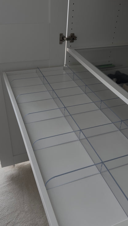 Trenner für Ikea Pax Komplement Ausziehboden 100x58cm